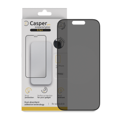 Casper Pro Edge Tempered Glass Compatible For iPhone 15 / 16 (Retail Pack) (Privacy)