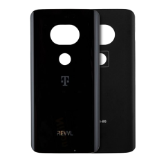 Back cover Glass Compatible For Motorola Moto G7 Plus Revvl (XT1965-T / 2019) (Genuine OEM) (Black)