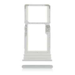 Single Sim Card Tray Compatible For Motorola Moto G 5G (XT2113-3 / 2020) (Frosted Silver)