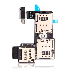 Lecteur de carte Sim Flex avec carte compatible pour Motorola Moto G2 (XT1068 / 2014) (Double Sim)