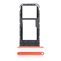Dual Sim Card Tray Compatible For Motorola Moto E7 (XT2095 / 2020) (Satin Coral)