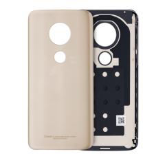 Back cover Glass Compatible For Motorola Moto G7 Play (XT1952 / 2019) (Gold) (US Version)