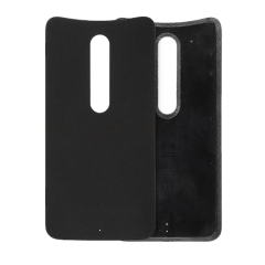 Back cover Glass Compatible For Motorola Moto X Style (XT1572 / 2015) (Black)