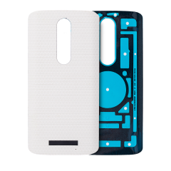 Back cover Glass Compatible For Motorola Droid Turbo 2 (XT1585 / XT1580 / XT1581 / 2015) (White)
