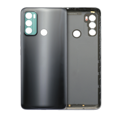 Back cover Glass Compatible For Motorola Moto E40 (XT2159 / 2021) (Carbon Gray)