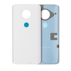 Back cover Glass Compatible For Motorola Moto G7 (XT1962 / 2019) (Clear White)