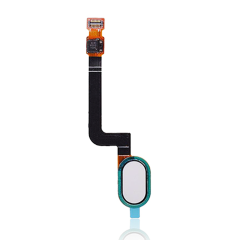 Bouton d'accueil avec câble flexible compatible pour Motorola Moto G5 Plus (XT1687 / 2017) (Blanc)