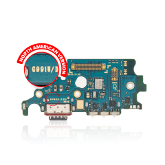 Charging Port Board With Sim Card Reader Compatible For Samsung Galaxy S21 5G (G991U)  (US Version) (Used OEM Pull)