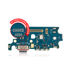 Charging Port Board With Sim Card Reader Compatible For Samsung Galaxy S21 Plus (G996B) (International Version) (Premium)