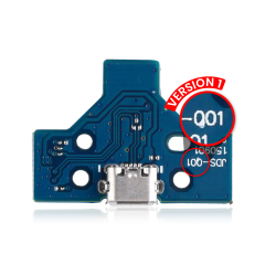 USB Charging Port Board With 14-Pin Flex Cable for PlayStation 4 Controllers (Version 1: JDS-001)