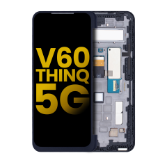 Secondary Screen For Case OLED Assembly With Frame Compatible For LG V60 ThinQ 5G (Refurbished) (All Colors)