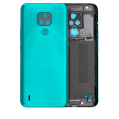 Back cover Glass Compatible For Motorola Moto E7 (XT2095 / 2020) (Aqua Blue)