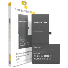 Replacement Battery Compatible For iPhone X (AmpSentrix Pro)