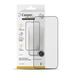 Casper Pro Silicone Tempered Glass Compatible For iPhone 14 Pro (Retail Pack) (Clear)