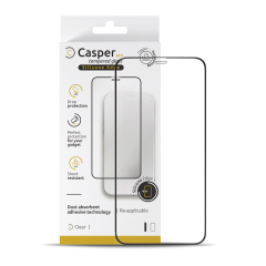 Casper Pro Silicone Tempered Glass Compatible For iPhone 13 Pro Max / 14 Plus (Retail Pack) (Clear)