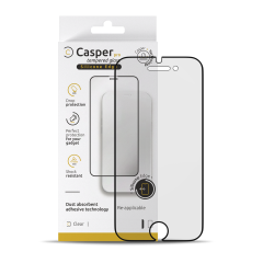 Casper Pro Silicone Tempered Glass Compatible For iPhone 6 / 6S / 7 / 8 (Retail Pack) (Clear)