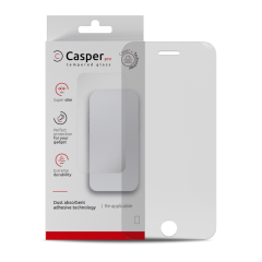 Casper Pro Tempered Glass Compatible For iPhone 6 Plus / 6S Plus / 7 Plus / 8 Plus (Retail Pack) (Clear)