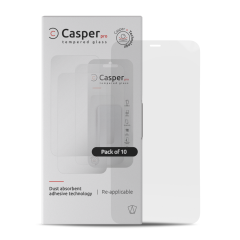 Casper Pro Tempered Glass Compatible For iPhone 12 Pro Max (10 Pack) (Clear)