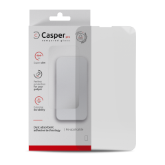 Casper Pro Tempered Glass Compatible For iPhone 15 / 16 (Retail Pack) (Clear)