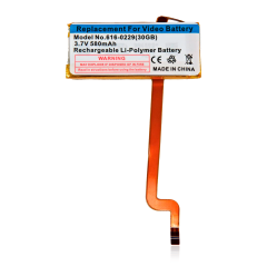 Replacement Battery Compatible For iPod Video (30GB) (580mAh)