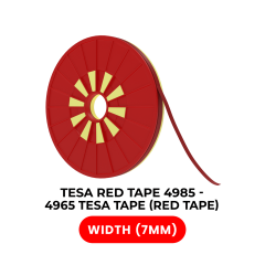 Double-Sided Polyester Red Tape (7MM X 25M) (Tesa Model # 4965)