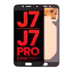 Assemblage OLED sans cadre compatible pour Samsung Galaxy J7 / J7 Pro (J730 / 2017) (Aftermarket Plus) (Noir)