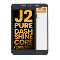 Assemblage LCD sans cadre compatible pour Samsung Galaxy J2 Pure / Dash / Shine / Core (J260 / 2018) (Reconditionné) (Toutes les couleurs)