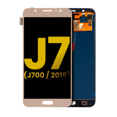 OLED Assembly Without Frame Compatible For Samsung Galaxy J7 (J700 / 2015) (Refurbished) (Gold)