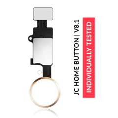Home Button Solution Compatible For iPhone 7 / 7 Plus / 8 / 8 Plus / SE (2020) / SE (2022) (Gold) (Version 8.1 / JCID / Individually Tested For Functionality)