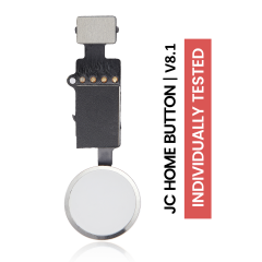 Home Button Solution Compatible For iPhone 7 / 7 Plus / 8 / 8 Plus / SE (2020) / SE (2022) (Silver) (Version 8.1 / JCID / Individually Tested For Functionality)