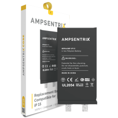 Replacement Battery Core Compatible For iPhone 15 (Spot Welding Required) (AmpSentrix Core)
