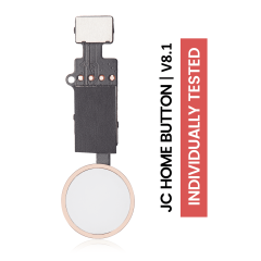 Home Button Solution Compatible For iPhone 7 / 7 Plus / 8 / 8 Plus / SE (2020) / SE (2022) (Rose Gold) (Version 8.1 / JCID / Individually Tested For Functionality)