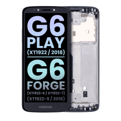 Assemblage LCD avec cadre compatible pour Motorola Moto G6 Play (XT1922 / 2018) / G6 Forge (XT1922-6 / XT1922-7 / XT1922-9 / 2018) (Version US) (Véritable OEM) (Indigo Profond)