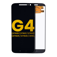 LCD Assembly Without Frame Compatible For Motorola Moto G4 (XT1620 / XT1621 / XT1622 / XT1625 / XT1626 / 2016) (Refurbished) (Black)