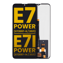 LCD Assembly Without Frame Compatible For Motorola Moto E7 Power (XT2097-6 / 2021)  / Moto E7i Power (XT2097-14 / 2021) (Refurbished) (Black)