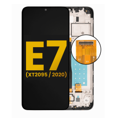 LCD Assembly With Frame Compatible For Motorola Moto E7 (XT2095 / 2020) (Refurbished) (All Colors)