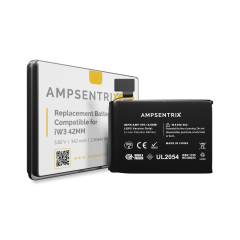 Batterie de rechange compatible pour Watch Series 3 (42MM) (version GPS uniquement) (AmpSentrix Pro)