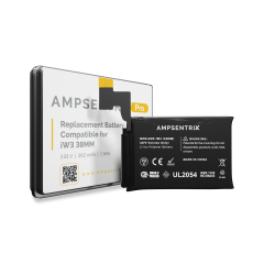 Batterie de remplacement compatible pour Watch Series 3 (38MM) (version GPS uniquement) (AmpSentrix Pro)