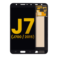 Assemblage OLED sans cadre compatible pour Samsung Galaxy J7 (J700 / 2015) (Remis à neuf) (Noir)
