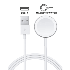 USB-A Magnetic Watch Charging Cable (6 ft.) For All Watch Series (OEM Grade A) (Bulk Packaging)