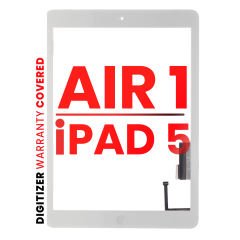 Digitizer Compatible For iPad Air 1 / iPad 5 (2017) (Home Button Pre-Installed Compatible For iPad Air 1) (Aftermarket Pro: XO7) (White)