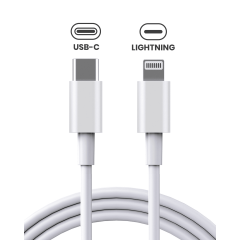 USB-C to Lightning Cable (3ft.) For iPhone / iPad (OEM Grade A) (Bulk Packaging) (10 Pack)