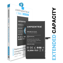 Replacement Battery Compatible For iPhone 15 Plus (AmpSentrix Basic Extended)