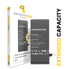 Extended Capacity Replacement Battery Compatible For iPhone 6 (AmpSentrix Pro Extended)
