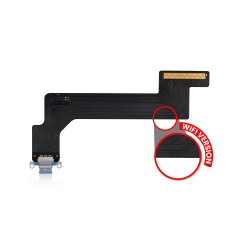 Charging Port Flex Cable Compatible For iPad 10 (2022) (WiFi Version) (Aftermarket Plus) (Blue)