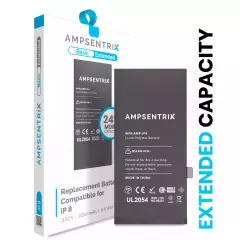 Replacement Battery Compatible For iPhone 8 (AmpSentrix Basic Extended)