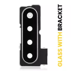 Back Camera Lens With Bracket Compatible For LG Stylo 6 (White)