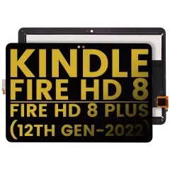 LCD Assembly Without Frame Compatible For Amazon Kindle Fire HD 8 (12th Gen, 2022) / HD 8 Plus (12th Gen, 2022) (Refurbished) (All Colors)