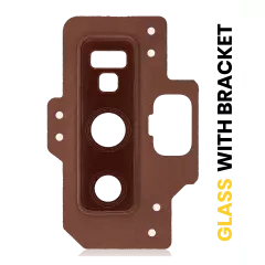 Back Camera Lens With Bracket / Bezel Compatible For Samsung Galaxy Note 9 (Metallic Copper)