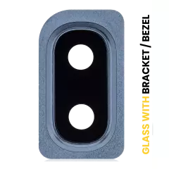 Back Camera Lens With Bracket / Bezel Compatible For Samsung Galaxy A10 (A105 / 2019) (Black)